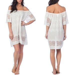 La Blanca White Swim Coverup Dress S